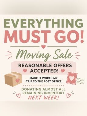 Moving Sale!!!